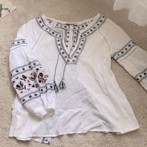 Abercrombie, size S, white with blue details